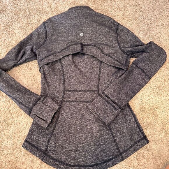Lululemon Define Herringbone Black and Gray jacket - size 4 - Picture 3 of 4
